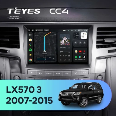 Штатная магнитола Teyes CC4 6/64 Lexus LX570 J200 3 (2007-2015) Тип-B