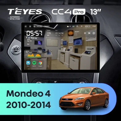 Штатная магнитола Teyes CC4 Pro 12/256 Ford Mondeo 4 (2011-2014) (13")